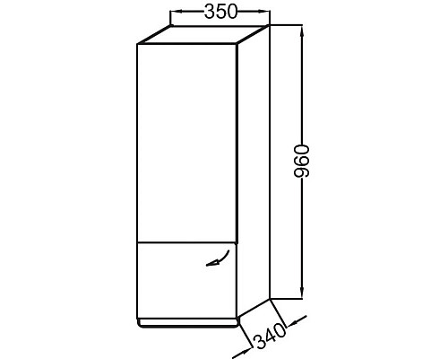 Приобрести Полуколонна темный дуб с зеркальной дверцей шарниры слева Jacob Delafon Odeon Up EB893G-NR в магазине сантехники Santeh-Crystal.ru