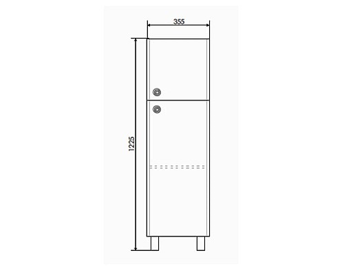 Заказать Тумба напольная белый глянец Comforty Флоренция 00003127389 в магазине сантехники Santeh-Crystal.ru