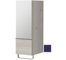 Полуколонна темно-синий глянец с зеркальной дверцей шарниры слева Jacob Delafon Odeon Up EB893G-G98