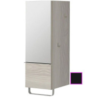 Полуколонна черный глянец с зеркальной дверцей шарниры слева Jacob Delafon Odeon Up EB893G-274