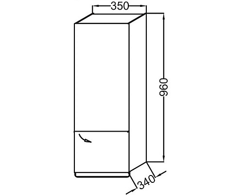 Приобрести Полуколонна черный матовый с зеркальной дверцей шарниры справа Jacob Delafon Odeon Up EB893D-M61 в магазине сантехники Santeh-Crystal.ru