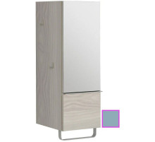 Полуколонна аквамарин матовый с зеркальной дверцей шарниры справа Jacob Delafon Odeon Up EB893D-M43