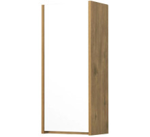 Шкаф одностворчатый подвесной 35х80 см белый глянец/дуб рустикальный Акватон Сканди 1A255003SDZ90