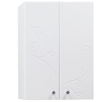 Шкаф двустворчатый подвесной 61х81,8 см белый глянец Акватон Домус 1A153003LL010