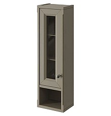 Шкаф одностворчатый серый матовый L Caprigo Jardin 10490L-B021