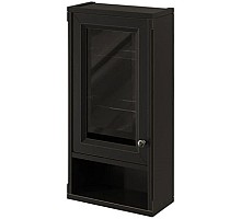 Шкаф одностворчатый черный матовый L Caprigo Jardin 10492L-B032