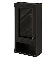 Шкаф одностворчатый черный матовый L Caprigo Jardin 10492L-B032