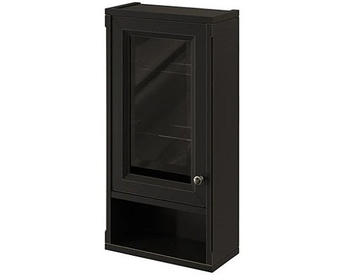 Купить Шкаф одностворчатый черный матовый L Caprigo Jardin 10492L-B032 в магазине сантехники Santeh-Crystal.ru