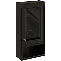 Шкаф одностворчатый черный матовый R Caprigo Jardin 10492R-B032