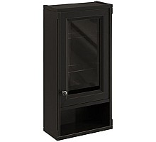 Шкаф одностворчатый черный матовый R Caprigo Jardin 10492R-B032