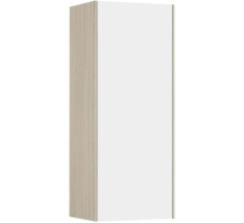 Шкаф одностворчатый 34,6х85 см белый глянец/ясень шимо L/R Акватон Асти 1A262903AX010