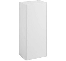 Шкаф одностворчатый 34,6х85 см белый глянец/белый матовый L/R Акватон Асти 1A262903AX2B0
