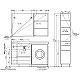 Приобрести Шкаф одностворчатый голубино-синий глянец R LOTOS-55/85 в магазине сантехники Santeh-Crystal.ru