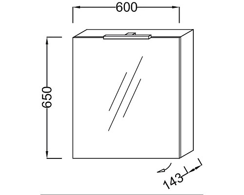 Заказать Зеркальный шкаф левосторонний малиновый 60х65 см Jacob Delafon Odeon Up EB795GRU-R3 в магазине сантехники Santeh-Crystal.ru