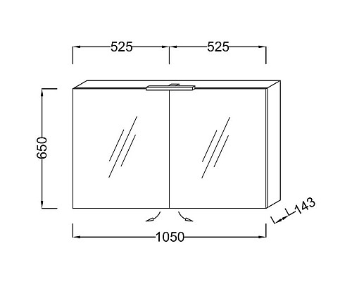 Приобрести Зеркальный шкаф оливковый блестящий 105х65 см Jacob Delafon Odeon Up EB787-G95 в магазине сантехники Santeh-Crystal.ru