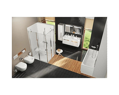 Заказать Зеркало с подсветкой белый глянец 60х55 см Ravak Chrome  X000000546 в магазине сантехники Santeh-Crystal.ru