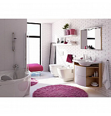 Зеркало с подсветкой береза/белый 78х68 см Ravak Rosa M 780 L X000000160