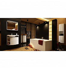 Зеркало с подсветкой белый глянец 78х68 см Ravak Rosa M 780 R X000000332