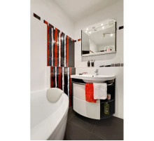 Зеркало с подсветкой strip onyx/белый 78х68 см Ravak Rosa M 780 L X000000314