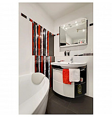 Зеркало с подсветкой strip onyx/белый 78х68 см Ravak Rosa M 780 L X000000314