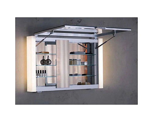 Купить Зеркальный шкаф с люминесцентной подсветкой 80х63,5 см KEUCO Royal Metropol 14001171201 в магазине сантехники Santeh-Crystal.ru