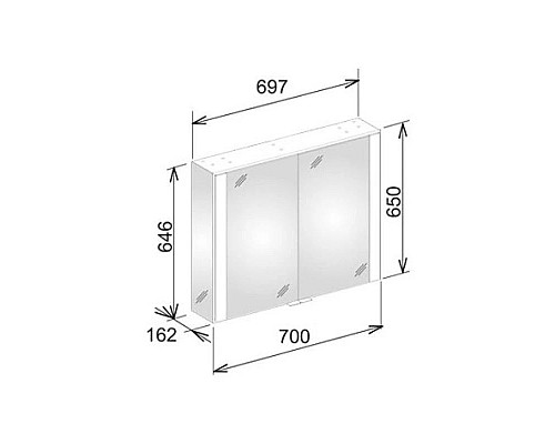 Santeh-Crystal.ru: Зеркальный шкаф с люминесцентной подсветкой 70х65 см KEUCO Royal 60 22101171301 Заказать Зеркальный шкаф с люминесцентной подсветкой 70х65 см KEUCO Royal 60 22101171301 в магазине сантехники Santeh-Crystal.ru