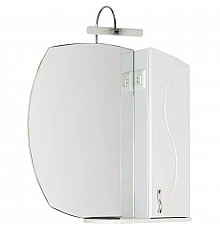 Зеркальный шкаф 75,4х82,4 см белый Aquanet Моника 00186774