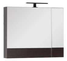 Зеркальный шкаф 75х67 см венге Aquanet Нота 00159109