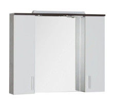 Зеркальный шкаф 90х74,6 см венге/белый Aquanet Тиана 00172399