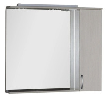 Зеркальный шкаф 100х87 см с подсветкой белый дуб Aquanet Донна 00169184