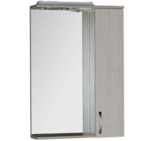 Зеркальный шкаф 60х87 см с подсветкой белый дуб Aquanet Донна 00169038