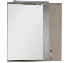 Зеркальный шкаф 80х87 см с подсветкой светлый дуб Aquanet Донна 00168930