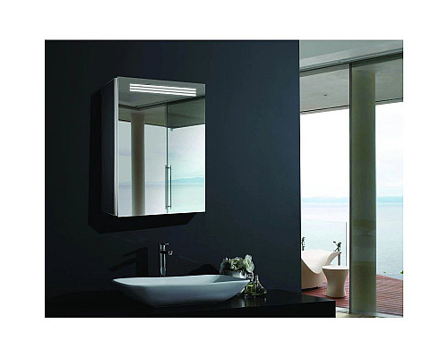 Заказать Зеркальный шкаф с подсветкой 50х70 см Esbano ES-2402 в магазине сантехники Santeh-Crystal.ru