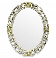 Зеркало 72х92 см слоновая кость/золото Tiffany World TW03642avorio/oro