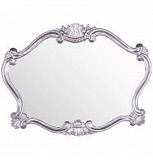 Зеркало 91х70 см глянцевое серебро Tiffany World TW02031arg.brillante