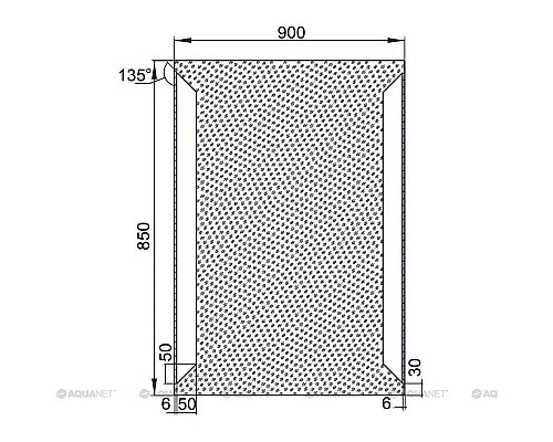 Приобрести Зеркало с подсветкой 90х85 см Aquanet Сорренто 00196651 в магазине сантехники Santeh-Crystal.ru