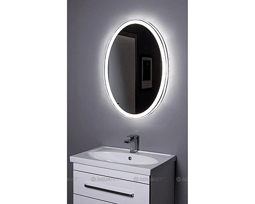 Купить Зеркало с подсветкой 70х85 см Aquanet Комо 00196668 в магазине сантехники Santeh-Crystal.ru