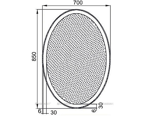Купить Зеркало с подсветкой 70х85 см Aquanet Комо 00196668 в магазине сантехники Santeh-Crystal.ru
