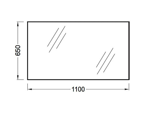 Купить Зеркало без подсветки 110х65 см Jacob Delafon Ola EB1400-NF в магазине сантехники Santeh-Crystal.ru