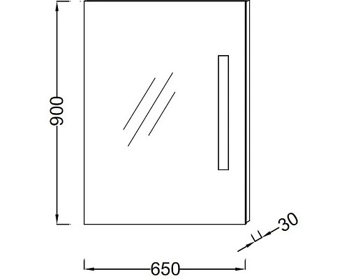 Заказать Зеркало со светодиодной подсветкой 90х65 см Jacob Delafon Pacific EB1415-NF в магазине сантехники Santeh-Crystal.ru