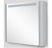 Зеркальный шкаф 80х70 см серый шелк глянец L Am.Pm Sensation M30MCL0801FG