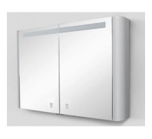 Зеркальный шкаф 100х70 см серый шелк глянец Am.Pm Sensation M30MCX1001FG