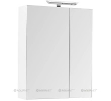 Зеркальный шкаф 70х87,3 см L белый Aquanet 00202088