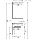 Купить Зеркальный шкаф 60х87,3 см с белый R Aquanet Йорк 00202087 в магазине сантехники Santeh-Crystal.ru