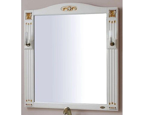 Приобрести Зеркало 83х92,5 см слоновая кость золотая патина Atoll Венеция в магазине сантехники Santeh-Crystal.ru