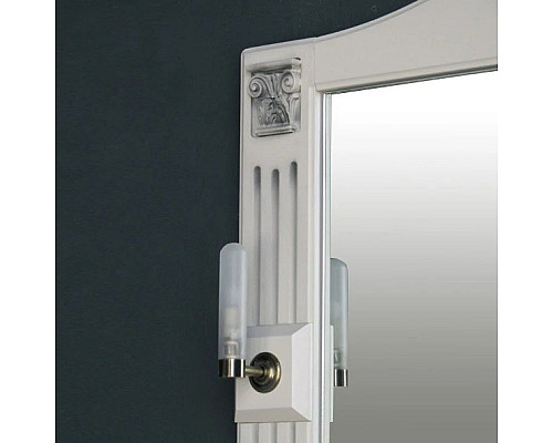 Заказать Зеркало 83х92,5 см слоновая кость серебряная патина Atoll Венеция в магазине сантехники Santeh-Crystal.ru