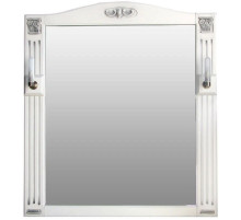 Зеркало 83х92,5 см белый черная патина Atoll Венеция