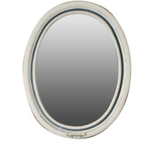 Зеркало 74х96 см слоновая кость состаренная синяя патина Atoll Флоренция