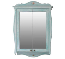 Зеркало-шкаф 78х115 см голубой Atoll Ривьера