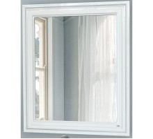 Зеркало 78х90 см белый глянец серебряная патина Atoll Мальта